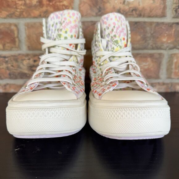 Chuck Taylor All Star‎ Move Things To Grow. Platform High Top. Floral. Sz 10.5 - Picture 4 of 11